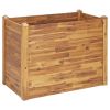 Garden Raised Bed 43.3"x23.6"x33.1" Solid Acacia Wood - Brown