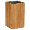 Garden Raised Bed 13.2"x13.2"x23.6" Solid Acacia Wood - Brown