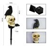 Solar Ground Plug Lights Crow Skull Floor Lamp For Halloween - style2