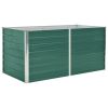 Raised Garden Bed 63"x31.5"x30.3" Galvanized Steel Green - Green