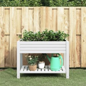 Garden Raised Bed White 43.3"x17.7"x31.1" Polypropylene - White