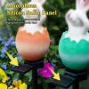 Cute Solar Garden Lights Easter Rabbit Solar LED Lights Waterproof Resin Landscape Lamp Outdoor Solar Lights Party Pathway Yard - LLA0012112-D - CN