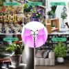 4 Head LED Grow Light with Stand for Indoor Plants Full Spectrum Plant Grow Lamp - Black