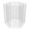 Hexagonal Gabion Raised Bed 39.4"x35.4"x39.4" - Silver