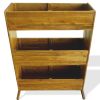 3-Tier Garden Raised Bed Solid Acacia Wood - Brown