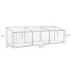 71"L x 21"W x 20.25"H Aluminum Vented Cold Frame Mini Greenhouse Kit - Greenhouse