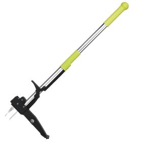 38.97in Aluminum Weed Puller Stand Up Weeder Without Bending Kneeling Manual Weed Remover Tool with 4 Claws for Lawn Yard Garden Patio - Puller