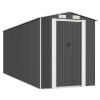 Garden Shed Anthracite 75.6"x205.9"x87.8" Galvanized Steel - Anthracite