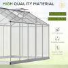 Greenhouse for Winter;  10' L x 6' W Walk-In Polycarbonate Greenhouse - Silver