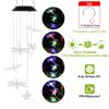 Solar Powered Dragonfly Lights Wind Chimes LED Color Changing Hanging Wind Lamp Waterproof Decorative Night Lamp - Multi-Color