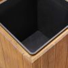 Garden Raised Bed Pot 17.1"x17.1"x17.3" Solid Acacia Wood - Brown