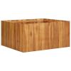 Garden Raised Bed 39.4"x39.4"x19.7" Solid Acacia Wood - Brown