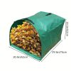 1pc Large Yard Dustpan-Type Garden Bag For Collecting Leaves Reusable Heavy Duty Gardening Bags; Lawn Pool Garden Leaf Waste Bag 53 Gallon - Garden Le