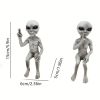 1pc, Outer Space Alien Resin Statue Alien Statue Garden Ornaments Miniatures Art Decor For Home Indoor Outdoor Ornaments Decorations - Female Alien