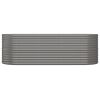 Garden Raised Bed Powder-coated Steel 88.2"x31.5"x26.8" Gray - Gray