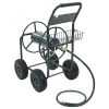 Garden Hose Trolley with 1/2" Hose Connector 246.1' Steel - Green