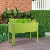 24.5 x 12.5 Inch Outdoor Elevated Garden Plant Stand Flower Bed Box - Fruit green