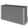 Garden Raised Bed WPC 59.1"x19.7"x35.8" Gray - Gray