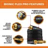 Bionic Flex Pro 100' Garden Hose Heavy Duty, Lightweight Weatherproof Garden Water Hose, Brass Fittings, Adjustable Brass Spraying and Shooting Nozzle