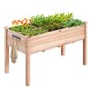 VEVOR Wooden Raised Garden Bed Planter Box 47.2x22.8x30" Flower Vegetable Herb - Default