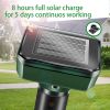 2pcs Solar Mole Repellent Solar Animal Repeller Stakes Waterproof Ultrasonic Gopher Repellent Outdoor Ultrasonic Gopher Control Spikes Ultrasonic Pest