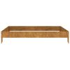 Garden Raised Bed 39.4"x39.4"x7.3" Corten Steel - Brown