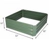 Bosonshop Raised Garden Bed Steel Planter Box Galvanized Anti-Rust Coating Planting Vegetables Herbs and Flowers for Outdoor;  Square - KM3448