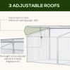 71"L x 21"W x 20.25"H Aluminum Vented Cold Frame Mini Greenhouse Kit - Greenhouse