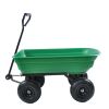 Folding car Poly Garden dump truck with steel frame, 10 inches. Pneumatic tire, 300 pound capacity, 75 liter truck body - as Pic