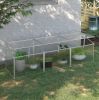 71"L x 21"W x 20.25"H Aluminum Vented Cold Frame Mini Greenhouse Kit - Greenhouse