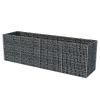 Gabion Raised Bed Steel 141.7"x35.4"x39.4" - Silver