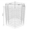 Hexagonal Gabion Raised Bed 39.4"x35.4"x39.4" - Silver