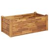 Garden Raised Bed 43.3"x23.6"x17.3" Solid Acacia Wood - Brown