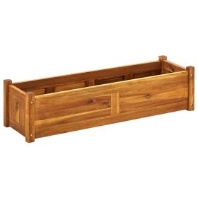 Garden Raised Bed Acacia Wood 39.4"x11.8"x9.8" - Brown