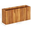 Garden Raised Bed 39.3"x11.8"x19.6" Solid Acacia Wood - Brown