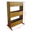 3-Tier Garden Raised Bed Solid Acacia Wood - Brown