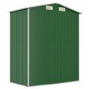 Garden Shed Green 75.6"x42.5"x87.8" Galvanized Steel - Green