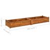 Garden Raised Bed Acacia Wood 78.7"x19.7"x9.8" - Brown