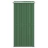 Garden Shed Green 75.6"x42.5"x87.8" Galvanized Steel - Green