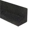 3" x 48" Black Rubber No Dig Landscape Garden Border Edging (Pack 6) - Black