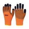 10 Pairs Orange Rubber Coated Work Gloves Thicken Nylon Working Gloves for Men - Default