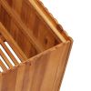 Garden Raised Bed 39.4"x39.4"x19.7" Solid Acacia Wood - Brown