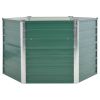 Garden Raised Bed Galvanized Steel 50.8"x50.8"x31.3" Green - Green