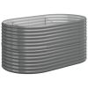 Garden Raised Bed Powder-coated Steel 59.8"x31.5"x26.8"  - Gray