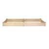 Bosonshop Raised Garden Bed Wooden Planter Box 2 Separate Planting Space - 1