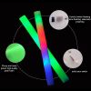 10Pcs Glow Sticks Bulk Colorful LED Foam Stick Cheer Bar Party Foam Glitter Glow Sticks Portable Luminous Atmosphere Party Props - Always light-yellow