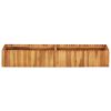 Garden Raised Bed 59"x11.8"x9.8" Solid Acacia Wood - Brown