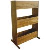 3-Tier Garden Raised Bed Solid Acacia Wood - Brown