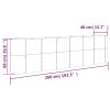 Garden Raised Bed Powder-coated Steel 102.4"x15.7"x26.8" Silver - Silver