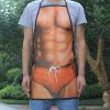 1pc Personality Funny Apron; Novelty And Creative Muscle Men Apron; 23.7"x18.7"